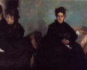 埃德加 德加 : The Duchess di Montajesi with Her Daughters